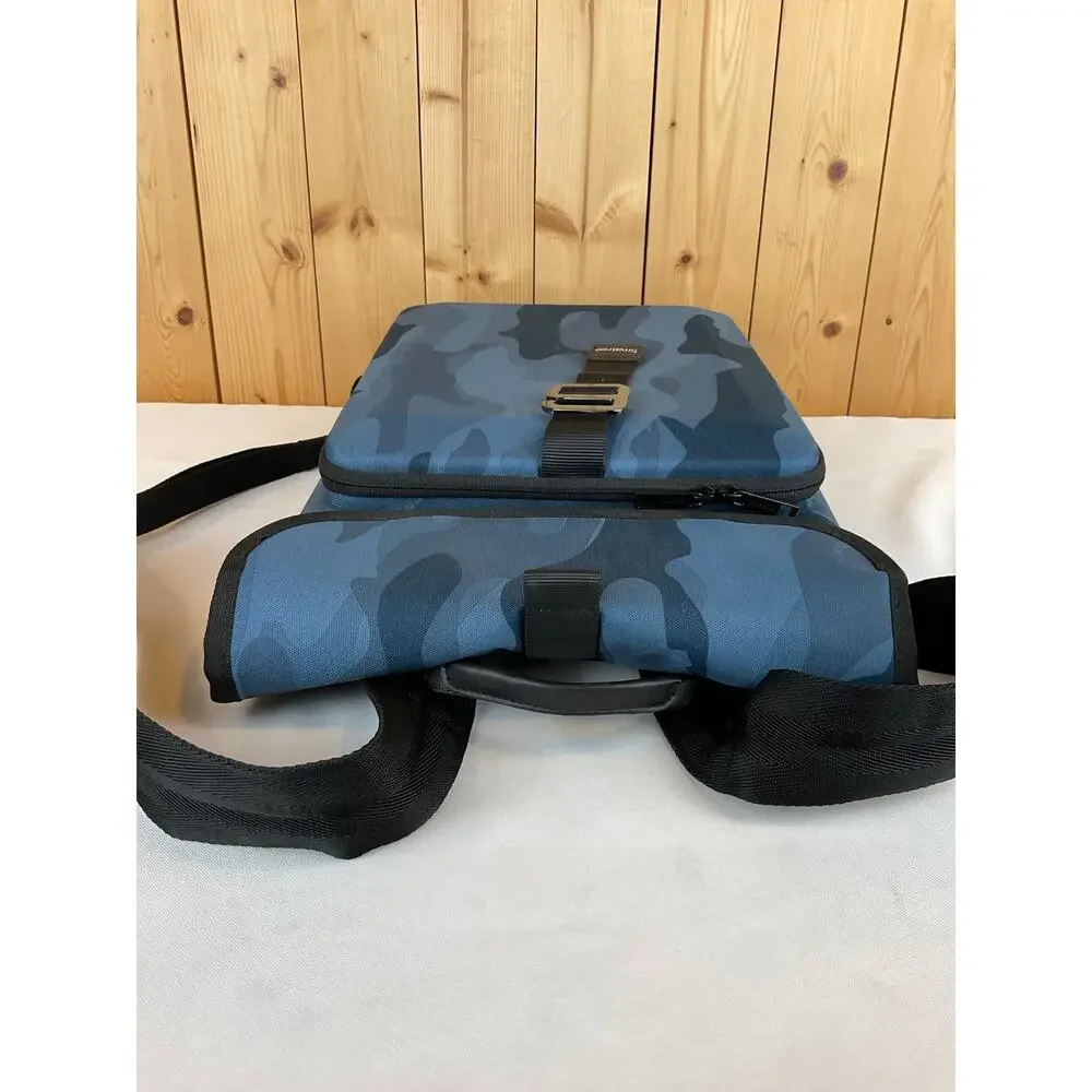 Smatree Hard-Shell Laptop Backpack, Blue Camo - About 11x15x2 inches